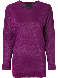 glitter top with power shoulders Erika Cavallini