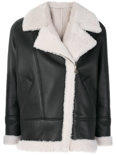 fur detail coat  Blancha