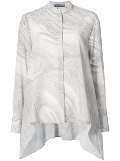 marble waterfall hem shirt Alexander McQueen