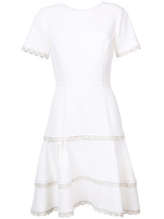 lace trim dress Oscar de la Renta