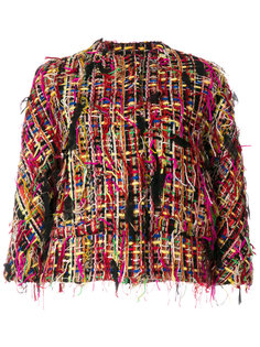 cropped tweed jacket Alexander McQueen