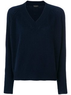 relaxed v-neck jumper Roberto Collina