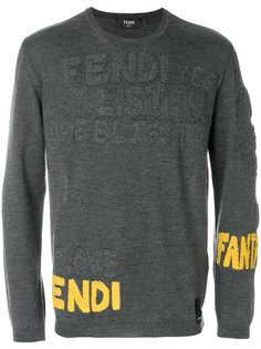 свитер с логотипом Fendi