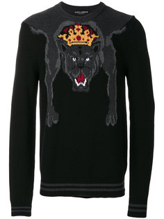 джемпер с пантерой Dolce &amp; Gabbana