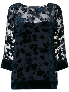 devoré effect blouse  Alberta Ferretti