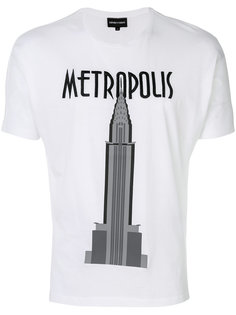 футболка с принтом Metropolis Emporio Armani