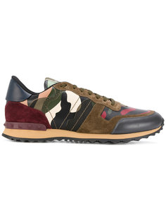 кроссовки Valentino Garavani Camouflage Rockrunner Valentino