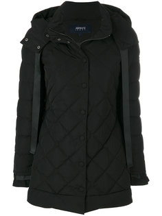 quilted hooded coat Armani Jeans