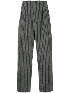 зауженные полосатые брюки Yohji Yamamoto
