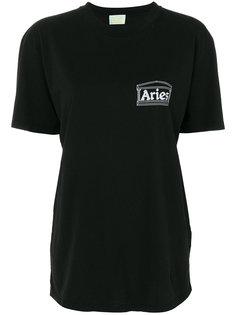 футболка с принтом логотипа Aries
