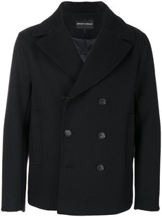 двубортная куртка Emporio Armani