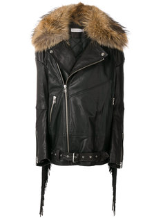 jacket with fringe and racoon fur collar Faith Connexion