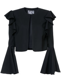 cropped bell sleeved jacket Monique Lhuillier