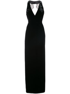 velvet column gown Monique Lhuillier