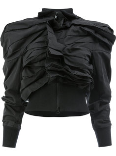 асимметричная куртка с оборками  Yohji Yamamoto