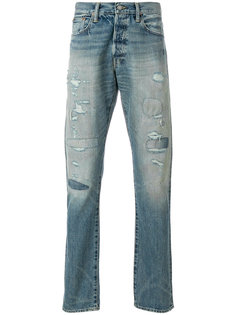 джинсы с потертой отделкой Polo Ralph Lauren
