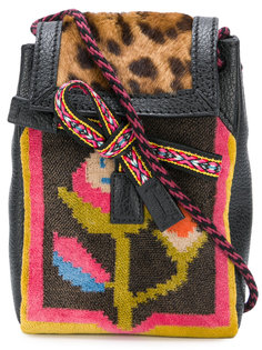мини-сумка с принтом ацтеков и леопардовым принтом Etro