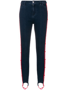 эластичные джинсы со штрипками  MSGM