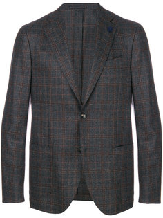 однобортный пиджак в клетку Lardini