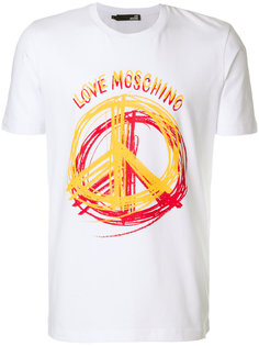 футболка с принтом логотипа Love Moschino