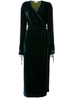 velvet wrap dress Attico