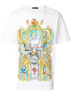 футболка с принтом в греческом стиле Versace