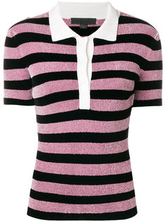 striped knit polo shirt Alexander Wang