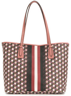 patterned striped tote Bally
