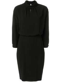 приталенное платье с присборенным воротником  Boutique Moschino