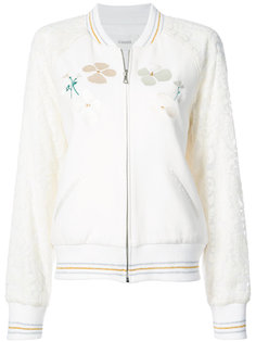 embroidered quilted bomber jacket Rodarte