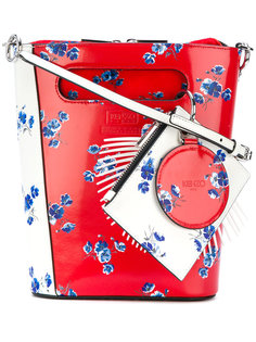 floral print panelled shoulder bag Kenzo