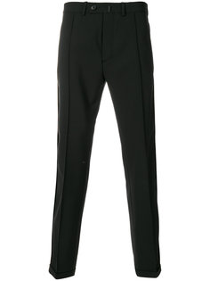 turn-up hem tailored trousers Diesel Black Gold
