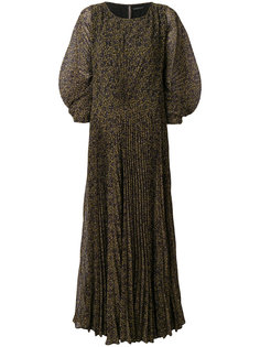 плиссированное платье с поясом Etro