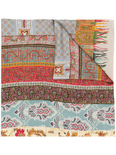 multi-print embroidered scarf Pierre-Louis Mascia
