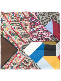 embroidered multi-patch scarf Pierre-Louis Mascia