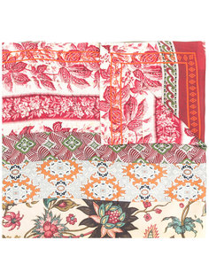 floral argyle embroidered scarf Pierre-Louis Mascia