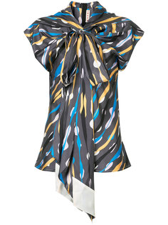 pussy bow draped blouse Marni
