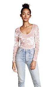 Cosabella Bisou Velvet Thong Back Bodysuit