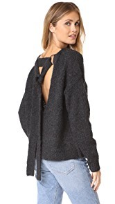 KENDALL + KYLIE Tie Back Pullover