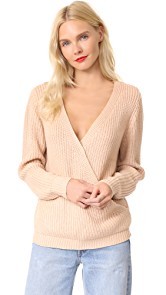 MINKPINK Carmen Wrap Front Sweater