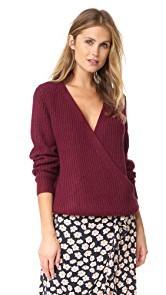 MINKPINK Carmen Wrap Front Sweater