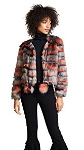 Ramy Brook Camo Faux Fur Krissy Jacket