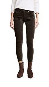 Rag &amp; Bone/JEAN Velvet Ame Zipper Capri Jeans
