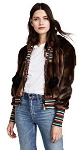 Stella Jean Faux Fur Jacket