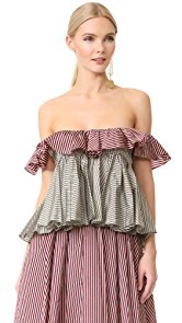 Tome Sleeveless Tiered Ruffle Blouse