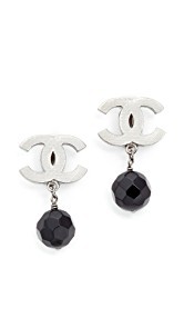 What Goes Around Comes Around Chanel Dangle Clip On Earrings (Previously Owned)