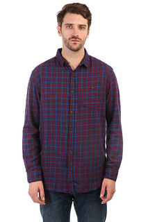 Рубашка в клетку Quiksilver Phasersetting Pomegranite Phaser
