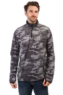 Толстовка сноубордическая Quiksilver Aker Hz Fleece Black Grey Camokazi