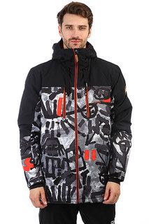 Куртка утепленная Quiksilver Mission Bloc Arkaid Black &amp; White