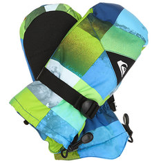Варежки детские Quiksilver Mission You Mit Blue Sulphur Icey